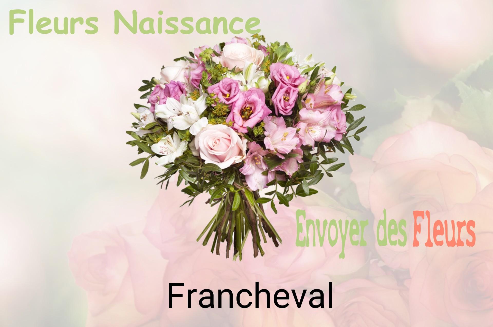 Bouquet de fleurs de naissance livré à Francheval